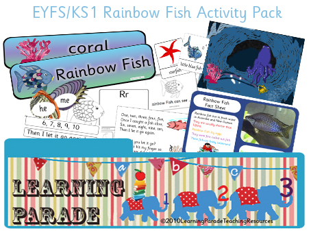 Our new Rainbow Fish Story Explorer, to use when sharing The Rainbow Fish by 