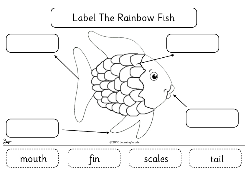 rainbow fish kindergarten activities