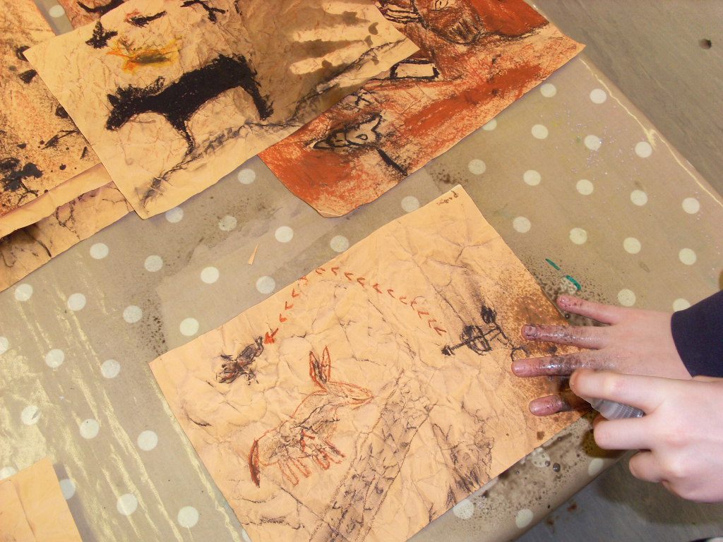 Easy Cave Paintings To Draw For Kids Meulin