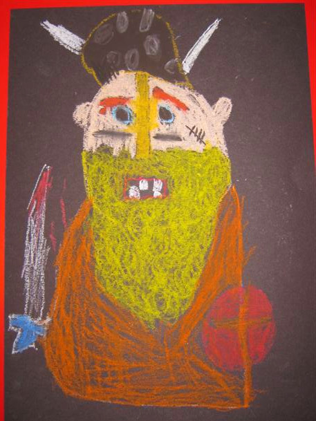 viking drawing for kids